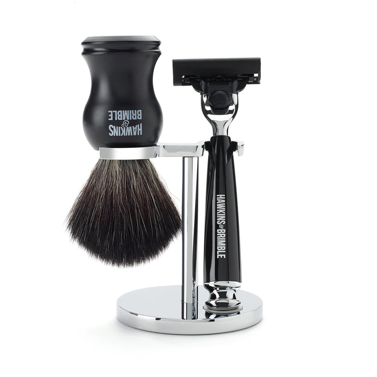 Chrome Razor & Brush Stand